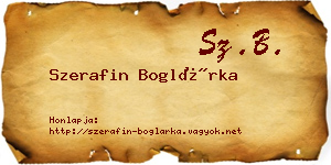 Szerafin Boglárka névjegykártya