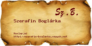 Szerafin Boglárka névjegykártya
